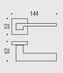 Дверная ручка Colombo ZELDA MM11RSB хром