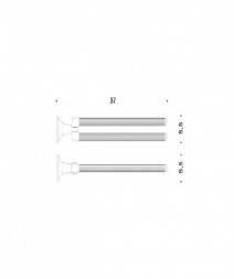 Полотенцедержатель COLOMBO DESIGN HERMITAGE B3312 двойной