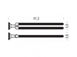 Полотенцедержатель COLOMBO DESIGN HERMITAGE B3312.GOLD двойной