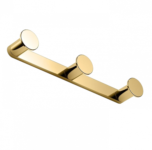 Крючок COLOMBO DESIGN MINI CD117.OM тройной цвет золото матовое