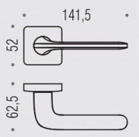 Дверная ручка Colombo ROBOQUATTRO S ID51R хром