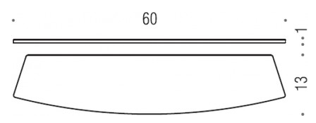 Запасная стеклянная полочка Colombo Land B2861