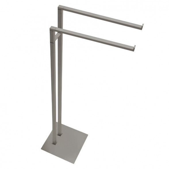 Стойка COLOMBO DESIGN MINI Q B5038.HPS1 с полотенцедержателем двойным цвет нержавеющая сталь