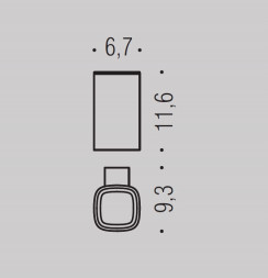 Стакан COLOMBO DESIGN TRENTA B3002 настенный