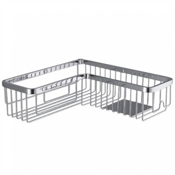 Полочка корзинка COLOMBO DESIGN ANGOLARI B9614 угловая одинарная с металлической полочкой