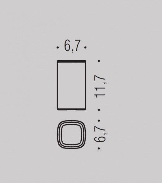 Стакан COLOMBO DESIGN TRENTA B3041 настольный