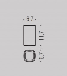 Стакан COLOMBO DESIGN TRENTA B3041.GM настольный