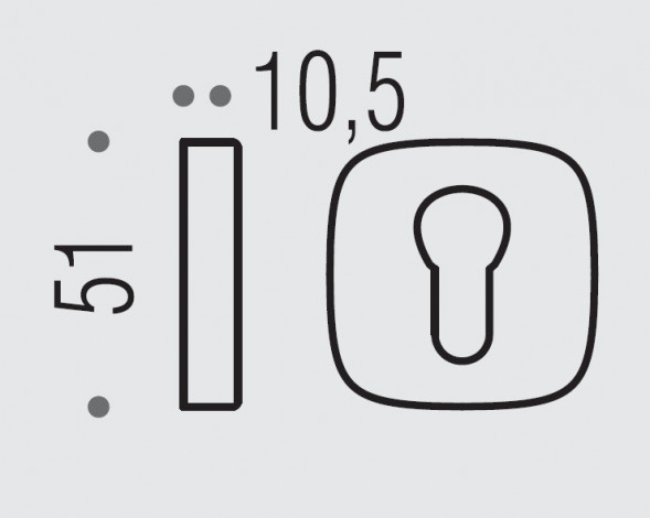 Накладка под цилиндр Colombo Design Rosetta MR13.CM хром матовый