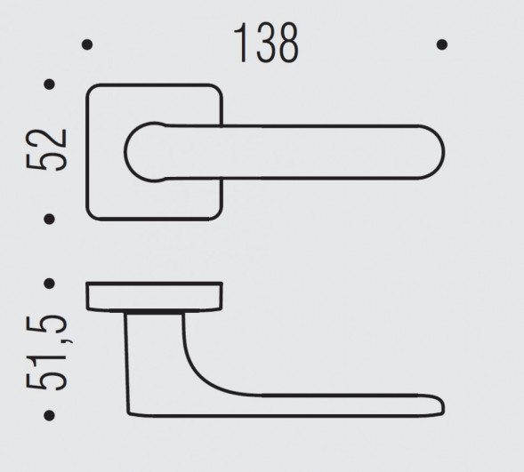 Дверная ручка Colombo Design ONE Q CC21RSB C05 титан