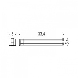 Полотенцедержатель COLOMBO DESIGN BASICQ B3712 двойной