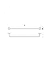 Полотенцедержатель COLOMBO DESIGN NORDIC B5211 широкий