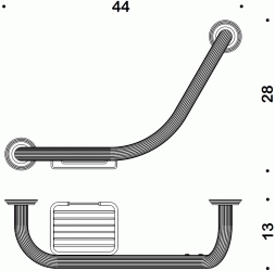 Поручень COLOMBO DESIGN HERMITAGE B3375.OA