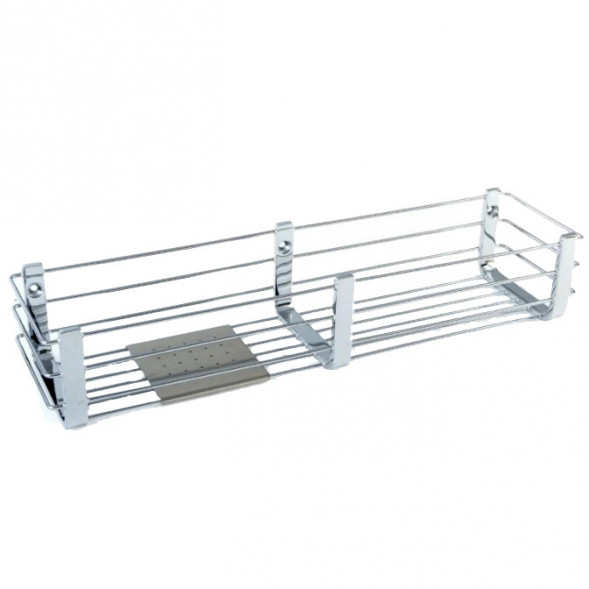 Полочка корзинка COLOMBO DESIGN ANGOLARI B9633 одинарная с металлической полочкой