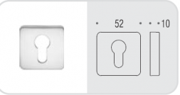 Накладка под цилиндр Colombo Rosetta PT13 графит матовый