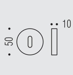 Накладка под цилиндр Colombo Design Rosetta One CC13 бронза 1 шт