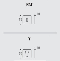 Накладка под цилиндр Colombo Design Rosetta OneQ CC23 белый 2 шт