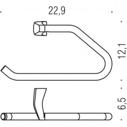 Полотенцедержатель COLOMBO DESIGN ROAD B8031 кольцо