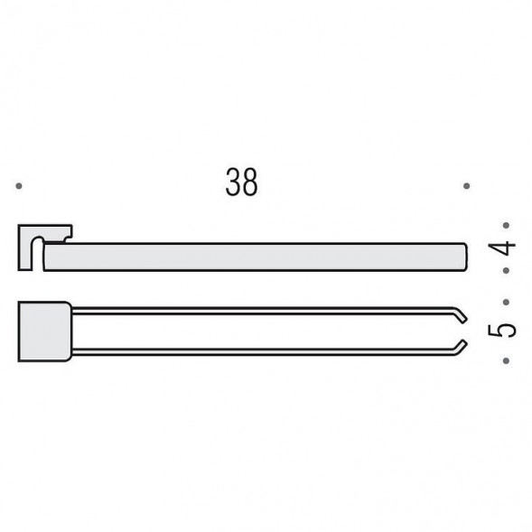 Полотенцедержатель COLOMBO DESIGN ALIZE B2512 двойной
