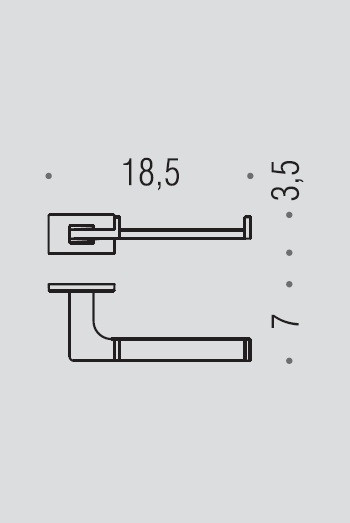  Держатель туалетной бумаги COLOMBO DESIGN LOOK B1608.BM без крышки