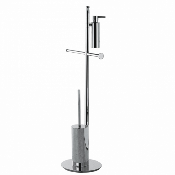 Стойка COLOMBO DESIGN PLANETS B9819 напольная с держателем туалетной бумаги и ершиком