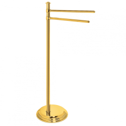 Стойка COLOMBO DESIGN HERMITAGE B3338.HPS золото с полотенцедержателем двойным