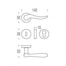 Дверная ручка Colombo PETER ID11R золото