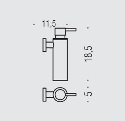 Дозатор COLOMBO DESIGN PLUS W4981 настенный