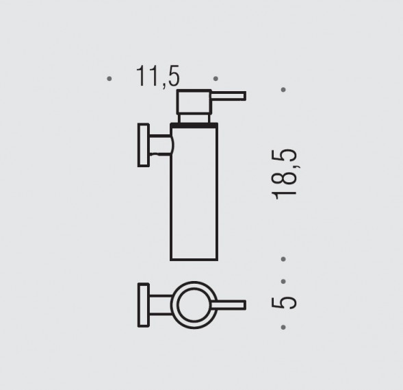 Дозатор COLOMBO DESIGN PLUS W4981.BM настенный