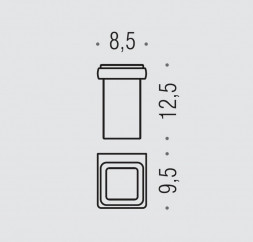 Стакан COLOMBO DESIGN LULU B6202 настенный