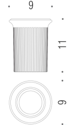 Запасной стакан Colombo Hermitage стекло B3352