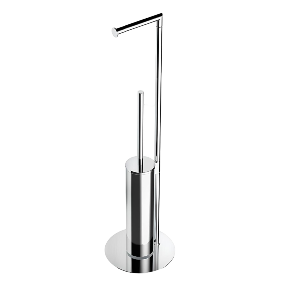 Стойка COLOMBO DESIGN MINI B4018 с держателем туалетной бумаги и ершиком цвет хром