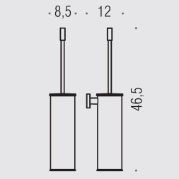 Ершик COLOMBO DESIGN PLUS W4962 настенный