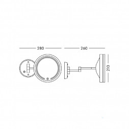 Косметическое зеркало Colombo Hotel Collection - B9966