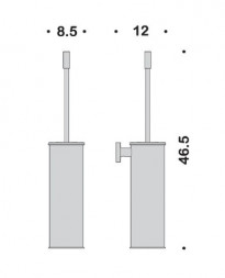 Ершик COLOMBO DESIGN PLUS W4962.VL настенный