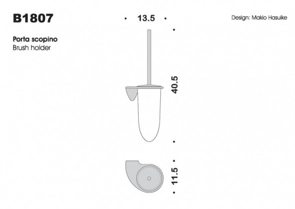 Ершик COLOMBO DESIGN KHALA B1807 настенный