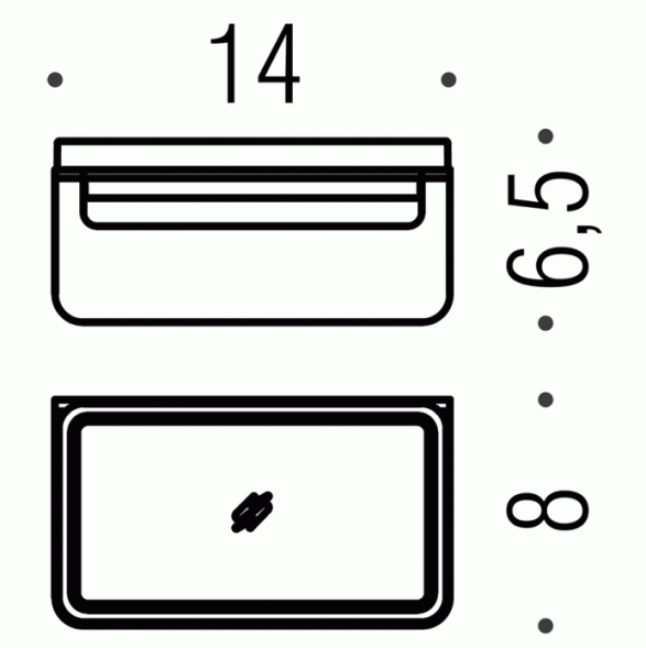 COLOMBO DESIGN  Over B7001 Мыльница настенная
