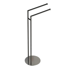 Стойка COLOMBO DESIGN MINI B4038.HPS1 с полотенцедержателем двойным цвет нержавеющая сталь