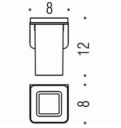 COLOMBO DESIGN Over B7002 Стакан настенный