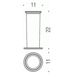 Запасная стеклянная колба для туалетного ёршика Colombo Bart B2256
