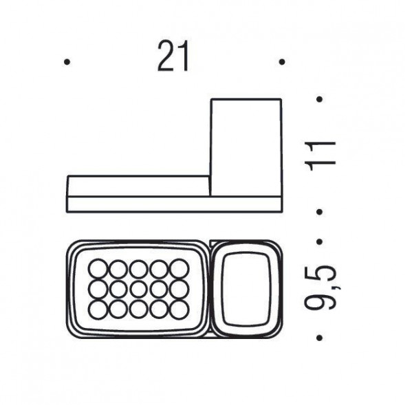 Стакан с мыльницей COLOMBO DESIGN TIME W4272 настенный