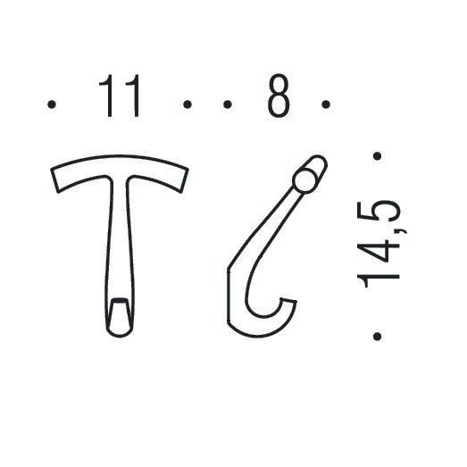 Крючок COLOMBO DESIGN LUNA CB37 одинарный