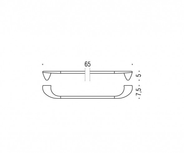 Полотенцедержатель COLOMBO DESIGN KHALA B1811 широкий