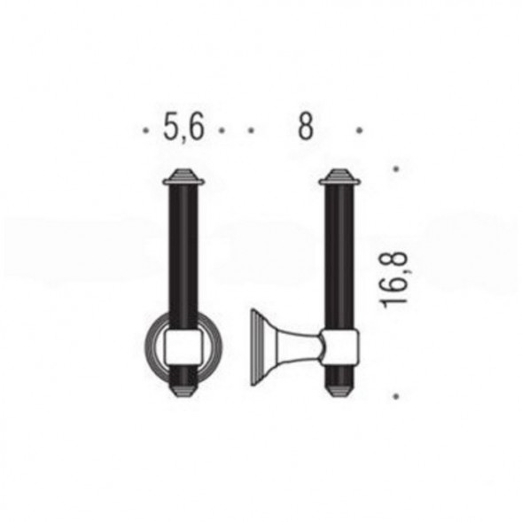 Держатель запасного рулона бумаги COLOMBO DESIGN HERMITAGE B3390 OA