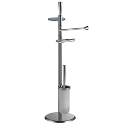 Стойка COLOMBO DESIGN ISOLE B9413N напольная с полотенцедержателем с мыльницей
