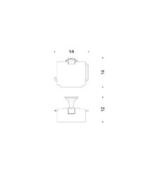 Держатель туалетной бумаги COLOMBO DESIGN HERMITAGE B3391 с крышкой