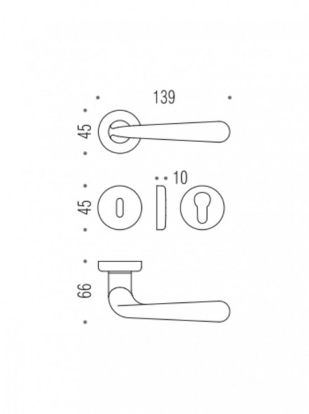 Дверная ручка Colombo ROBODUE CD51R хром