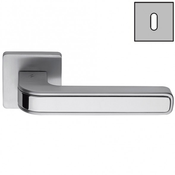 Дверная ручка Colombo TECNO MO11R хром матовый/хром