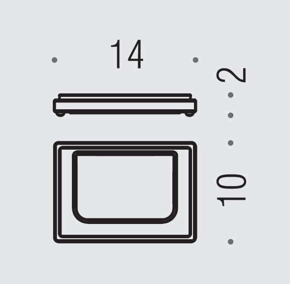 Мыльница COLOMBO DESIGN LOOK B1640.NM настольная