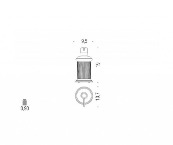 Дозатор COLOMBO DESIGN HERMITAGE B9336.GOLD настольный