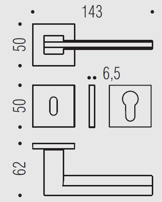 Дверная ручка Colombo ELECTRA MS11RSB винтаж матовый